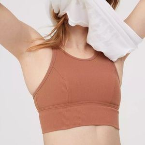 OFFLINE By Aerie Ribbed High Neck Sports Bra